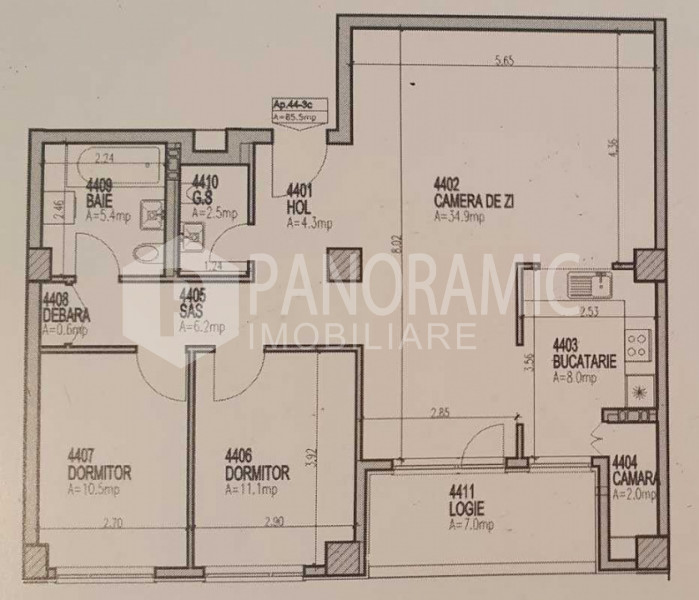 Apartament cu 3 camere - Mărăști