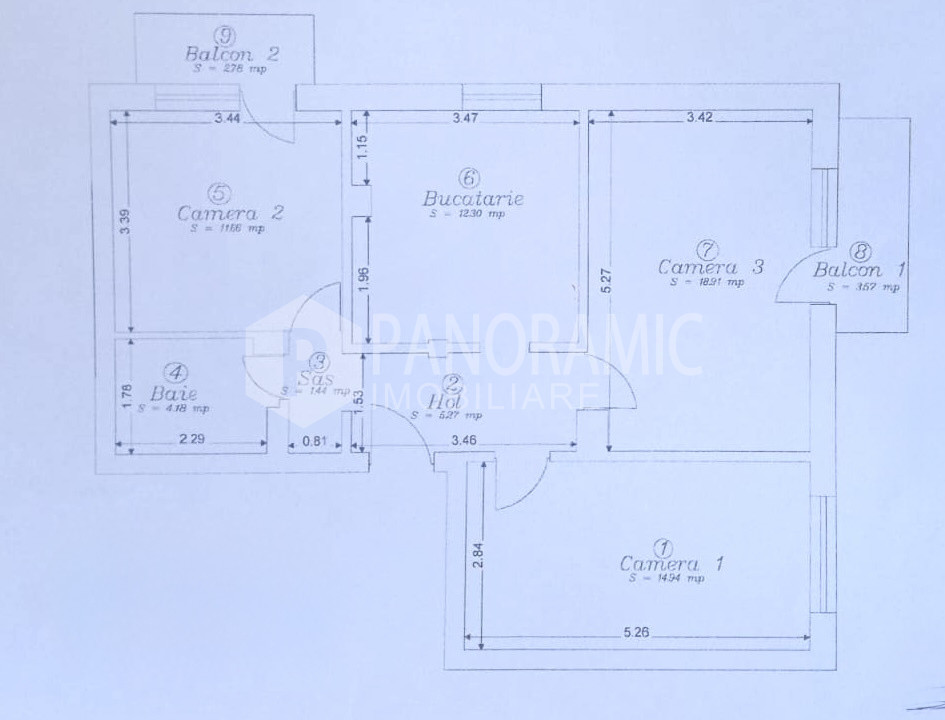 APARTAMENT 3 CAMERE, MICRO 17